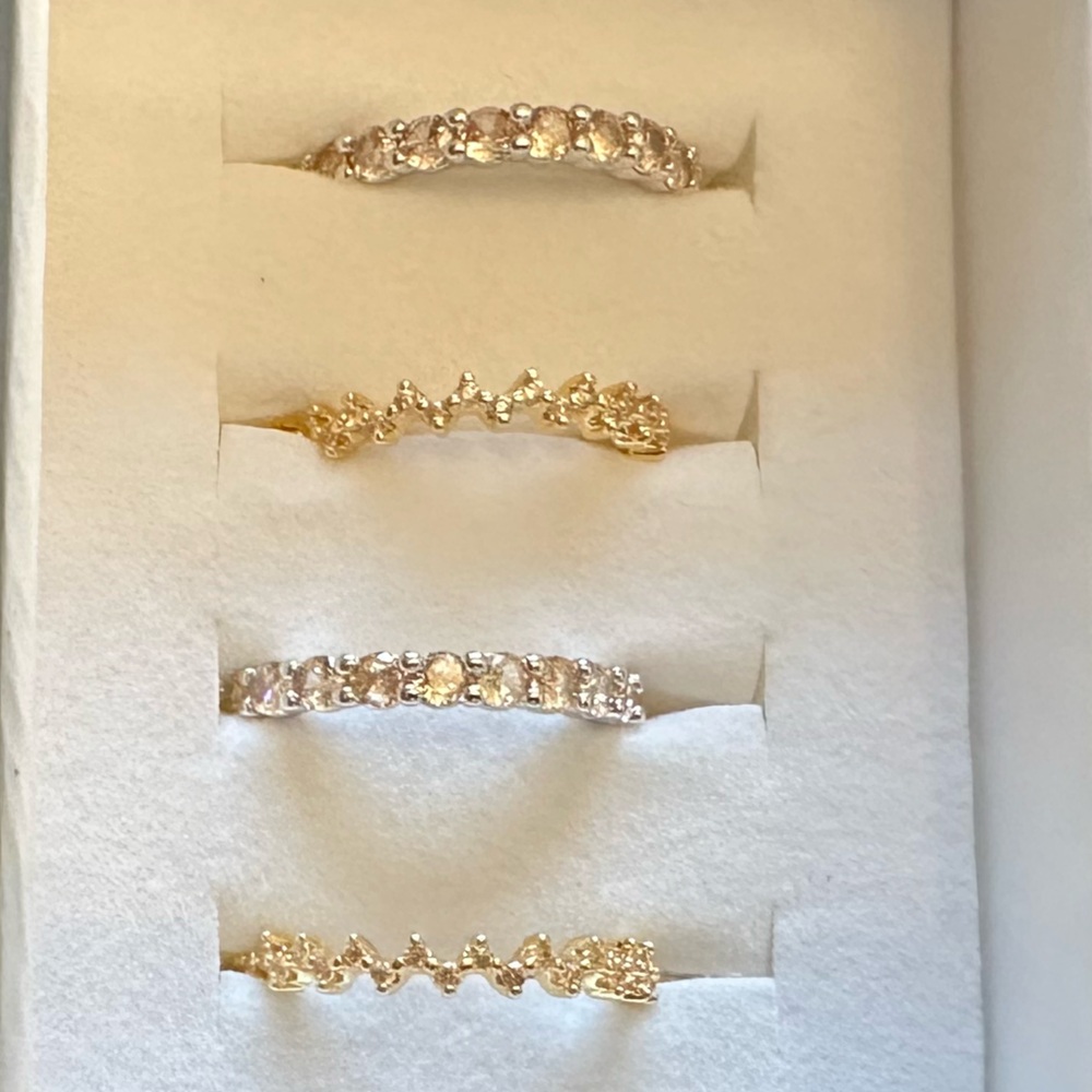 Bomb Party Gold and Silver Women's Ring Set